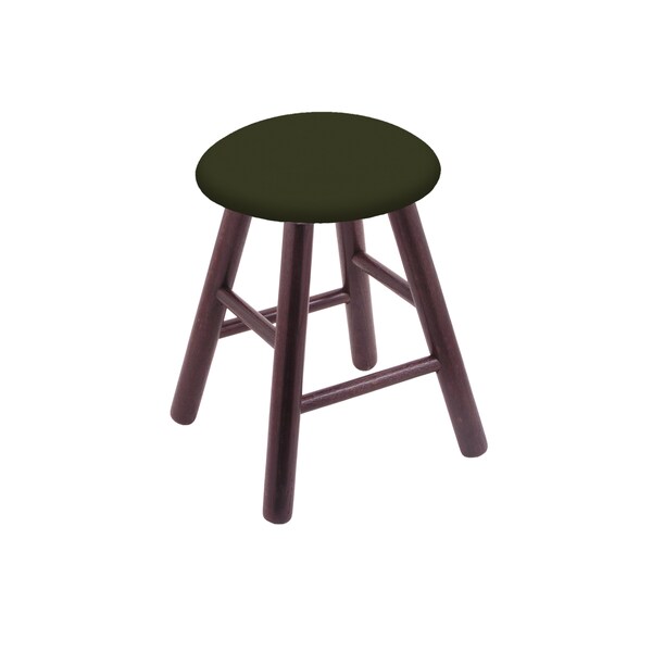 Holland Bar Stool Co Oak Vanity Stool, Dark Cherry Finish, Graph Coal Seat RC18OSDC010 - main